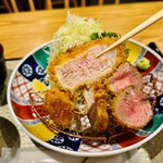 黒豚とんかつ くろまつ - ロースとヒレ