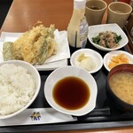 天丼てんや - オールスター天ぷら定食　ちくわ追加