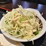 Fukuda Taishuusakaba - 「生姜焼き定食」のサラダのアップ…