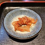 Fukuda Taishuusakaba - 「生姜焼き定食」の小鉢（キムチ）のアップ…