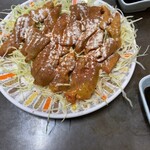 Okonomiyaki Yamadaya - きも刺し。にんにくパウダー&一味でエネルギーチャージ！