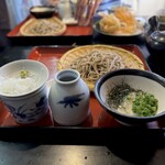 手打そば千花庵 - 殿方とろろ蕎麦食べ比べ