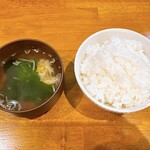 焼肉 宮乃 - スープとご飯