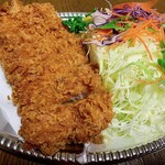 とんかつ亭 わた美 - ロースカツ野菜盛り単品（税込980円）