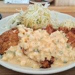 Shokudou Iori - チキン南蛮定食　胸肉ですがしっとり柔らか…