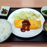 やしろ食堂 - オムレツ定食