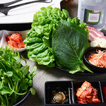 焼肉 羽果 - サムギョプサル