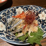 Sakaba A Un Hakataten - 240312火　福岡　酒場あうん 博多店　きびなごの南蛮漬け