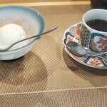 寿し芳 - ミルクジェラート、珈琲。