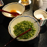 ふぐ 福治 - 卓上（ふぐさし準備）　2014.1.2x