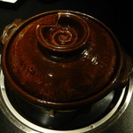 ふぐ 福治 - 鍋の準備（テーブル中央にガスコンロ有）　2014.1.2x