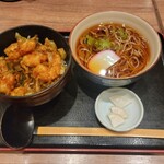 笹陣 - 小海老の天丼(税込1,080円)