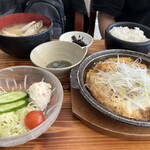 波留菜亭 - アジカツ玉子とじ定食