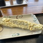 池上製麺所 - 穴子の天ぷら