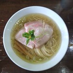 らあめん サンド - 比内地鶏とシャモロックの塩らあめん（大盛）