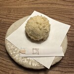 九つ井 - デザートの揚げ饅頭　揚げない方が好き