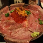 吉祥寺 肉ドレス海鮮丼 - 