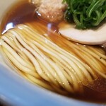 入鹿TOKYO - 特製ポルチーニ醤油らぁ麺（麺）