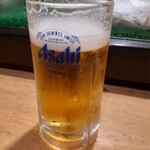 Hanashinobu - 銭湯帰りで、生ビール最高！