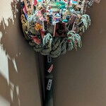 焼鳥 ひら野 - 店内にある熊手