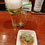 大漁 - 生ビール 280　お通し 300