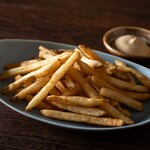 Crispy potato fries with sweet soy sauce mayo