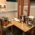 新潟市中央卸売市場誠食堂 - セルフコーナー