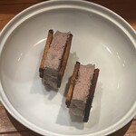 レ ファーブル ボンジュール - ③白レバームースと自家製コンフィチュール