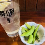 Ishimatsu - レモンサワー・お通し（枝豆）