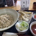 生蕎麦処 お福食堂 - ごぼうそば(冷)＝814円
※大盛りサービス