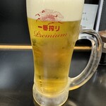 粋仙 - 生ビールでまずはひと息