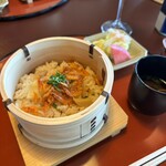 東京 芝 とうふ屋うかい - たけのこ桜海老ご飯