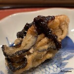 御料理 寺沢 - 牡蠣のおかき揚げ