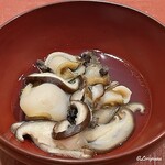 御料理 寺沢 - 鮑のしゃぶしゃぶ