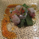 梶川 - サラダ仕立てのお造り