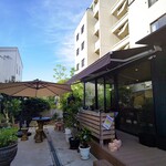 庭cafe443 in Todoroki - テラス席