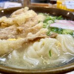 葉隠うどん - 玉子とじWごぼう この麺が美味いんよね〜