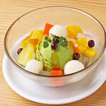 Matcha ice cream mitsumame