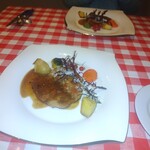 OSTERIA NAKANO - 豚肉のカツレツ　白ワインソース　トンカツとは全然違うけどこれも食べごたえあり