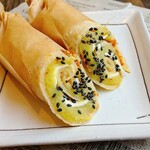 カフェ ワニシャン - 紅はるかを使用した蜜芋クレープ