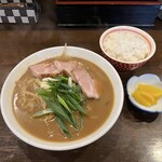 らぁめん じん - お得ランチ炙り味噌ラーメン＋ライス