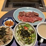 Yakiniku Ichifuku - 一福ハラミカルビランチお肉大盛り