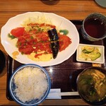 とんかつ　ひらよし - 鶏の南蛮定食チキンカツ