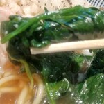 麺家 たけ田 - ほうれん草