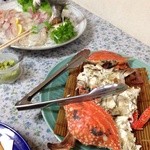 民宿しらい - 子持ちカニやチヌのふなもり