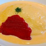 カフェ ワニシャン - チーズソースオムライス（追チーズソース）