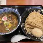 松戸 富田麺旦 - 濃厚味たまつけめん（1250円）