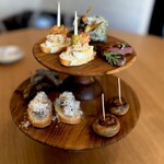 anchoa - 鹿のハツ・サザエ・やま豚ゆり・ サバとチーズ・マッシュルーム・ハダカイワシ