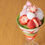 Mizunobu Fruit Parlor Labo - 3/18～数量限定　苺と桜の和風パフェ