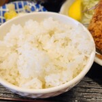 とんかつ 鉄 - フツーのご飯